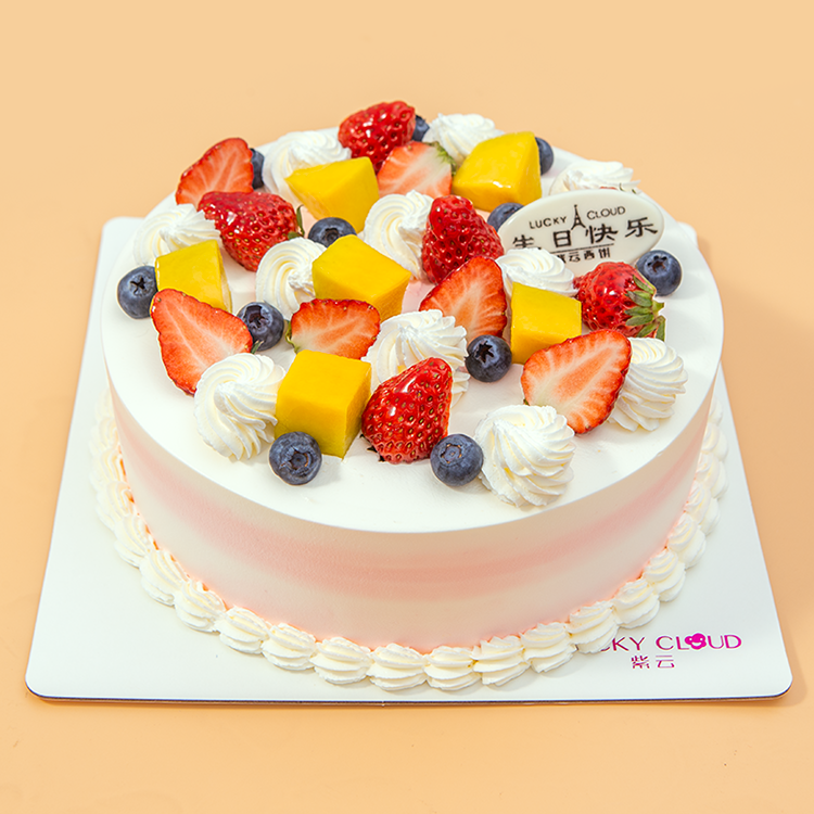 【促销冲量-8寸特惠118元】水晶之恋 生日蛋糕 花漾鲜果浪漫邂逅奇妙丝滑奶油