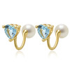 Pearl moments 天空蓝托帕石耳夹 商品缩略图0