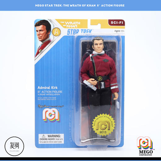 现货 Mego 星际迷航2 StarTrek 可汗之怒 斯波克 8英寸 商品图5