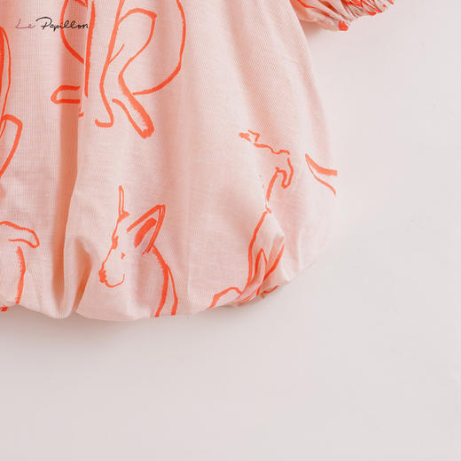 【打折】【马克珍妮 芦芙】夏装女童小动物棉麻小衫 儿童衬衣212193 商品图4