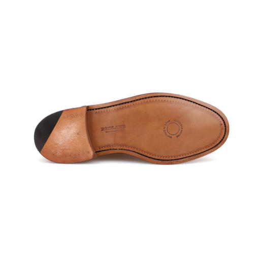 断码特价45码——英国原产翼型雕花布洛克男士牛津正装鞋Harrold 哈罗德--红棕色 商品图5