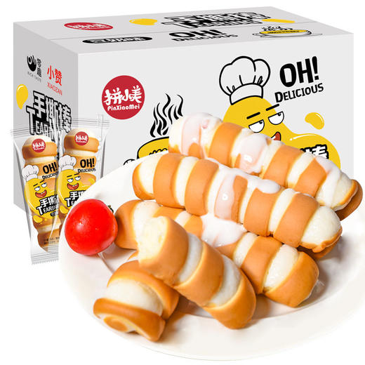 【层层美味拼小美手撕棒整箱】早餐面包点休闲小吃零食品 商品图0