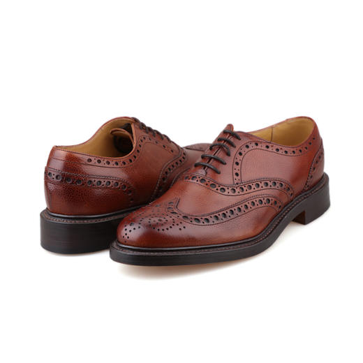 断码特价45码——英国原产翼型雕花布洛克男士牛津正装鞋Harrold 哈罗德--红棕色 商品图7