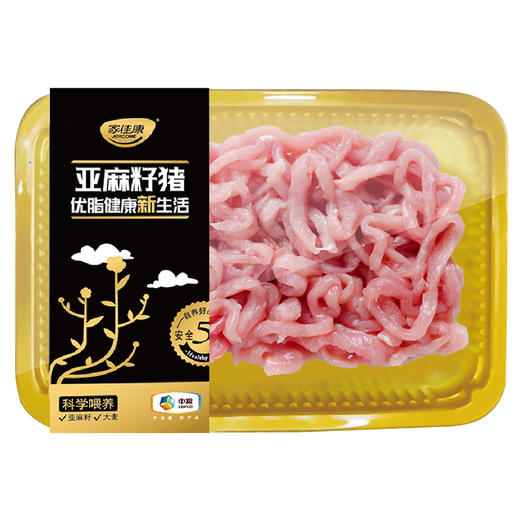 【赠送梅花肉丝100克】家佳康亚麻籽猪肉瘦肉丝200克 商品图0