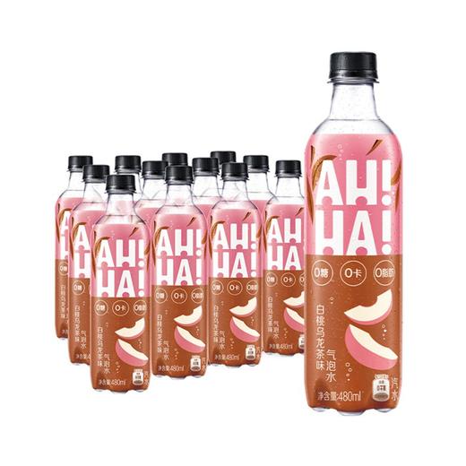 小宇宙AH-HA白桃乌龙味汽水   480ml*12瓶/件 商品图0