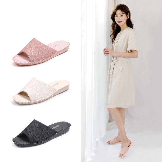 日本PANSY 静音防滑手工家居拖鞋 8691 商品图1