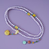 粉紫色锂辉石真宝石多圈搭配巧思手链手串珠串女 商品缩略图1