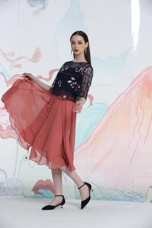 2B5981--、十样锦、祖母绿半裙（尺寸图不全）--秣驷芝田--《洛神赋》 商品图6