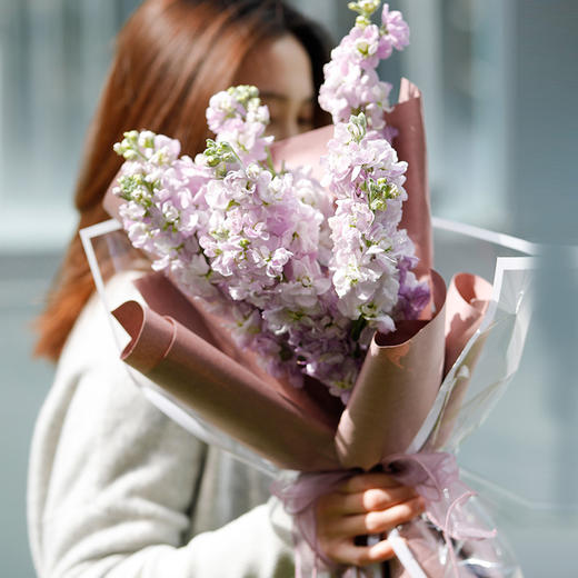 紫罗兰ins花束清新高雅送女朋友老婆妈妈老师闺蜜朋友生日38女神节妇女节520告白表白送花 商品图3