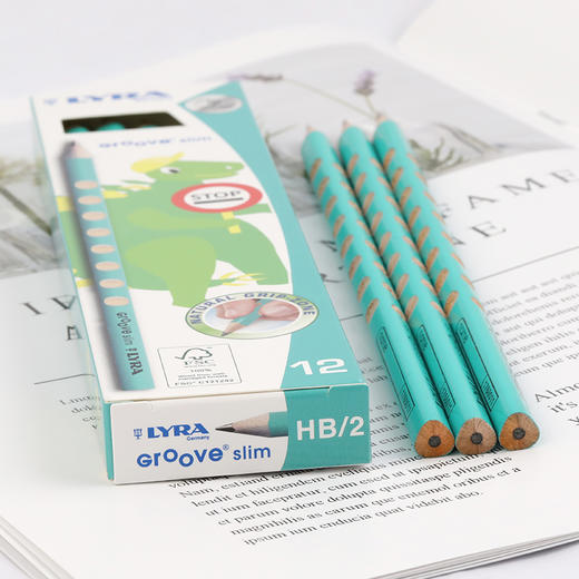 德国LYRA艺雅洞洞铅笔HB三角形粗杆2b儿童幼儿园小学生矫正握姿2h 商品图1