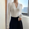 【穿出天鹅颈】小心机V领可外穿打底衫 柔软修身 3色可选 商品缩略图3