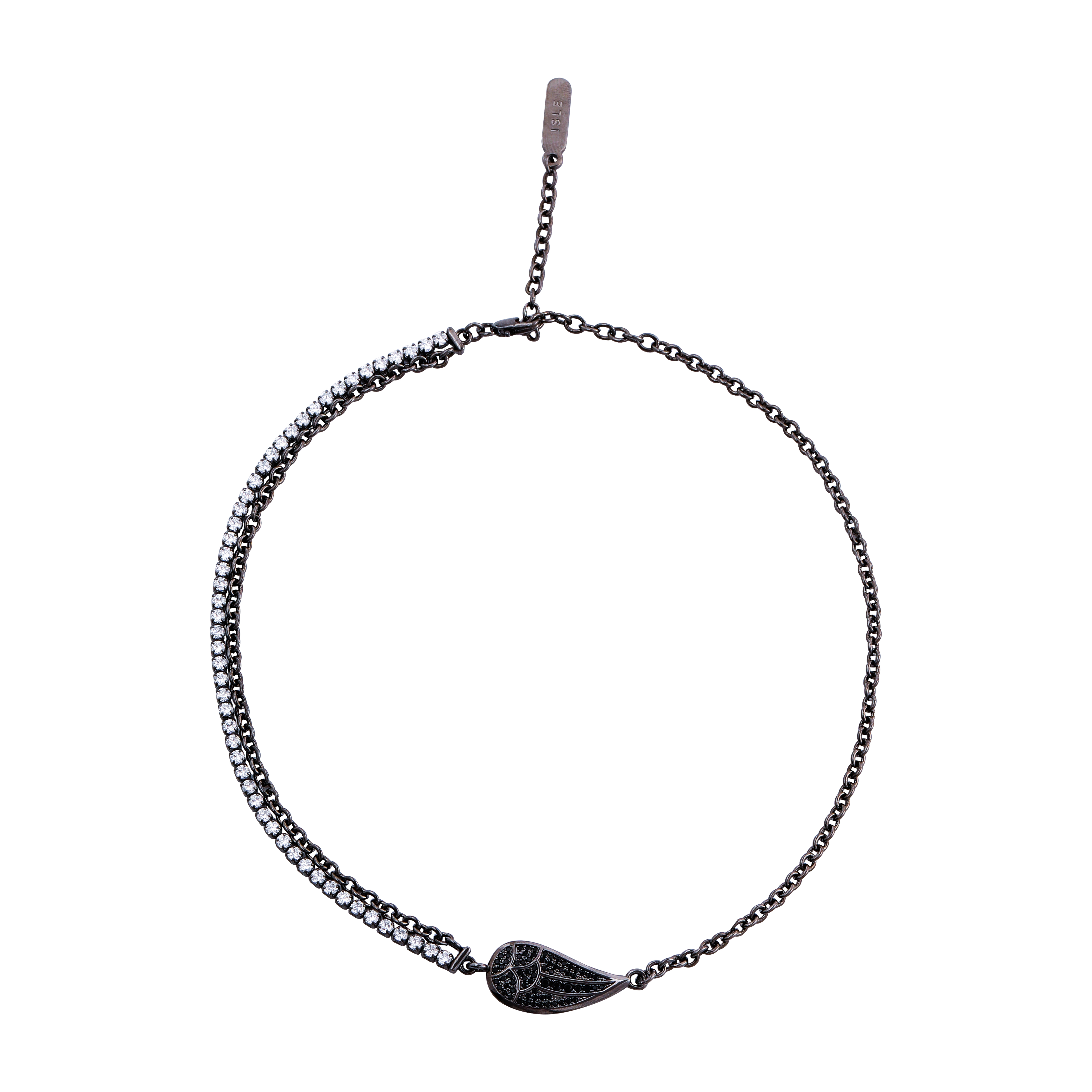 【特惠2折秒杀 非质量问题不退换】羽毛项链黑色