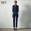 IWY/藏青色职业套装女设计感七分袖时尚气质定制西装时髦主管高档C10388+P10345 商品缩略图3