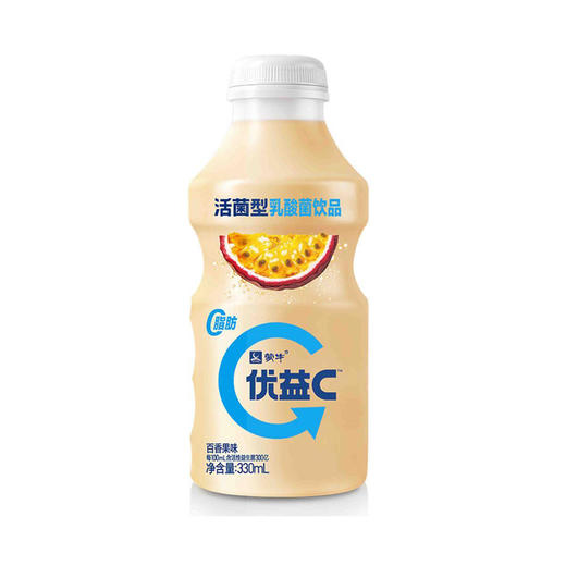 【百】优益C百香果味活菌型乳酸菌乳饮品330ml 商品图0