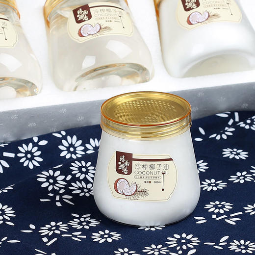 椰子油海南原产初榨550ml/1000ml纯椰油食用护发护肤卸妆生酮50ml 商品图7