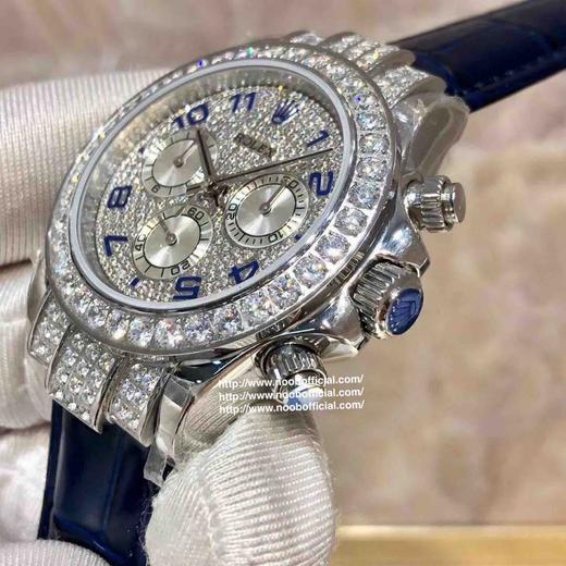 zui高品质劳力士满钻迪通拿密镶116599满天星到货，圈口镶嵌60颗梯形方钻，12颗蓝色宝石号称“十二蓝宝”，这款腕表最大的亮点莫过于表圈上的12颗精美方形蓝宝石 商品图1