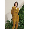 【雨久】古铜黄真丝丝绒慵懒宽松单扣西装外套/00187A 商品缩略图0