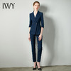 IWY/藏青色职业套装女设计感七分袖时尚气质定制西装时髦主管高档C10388+P10345 商品缩略图2
