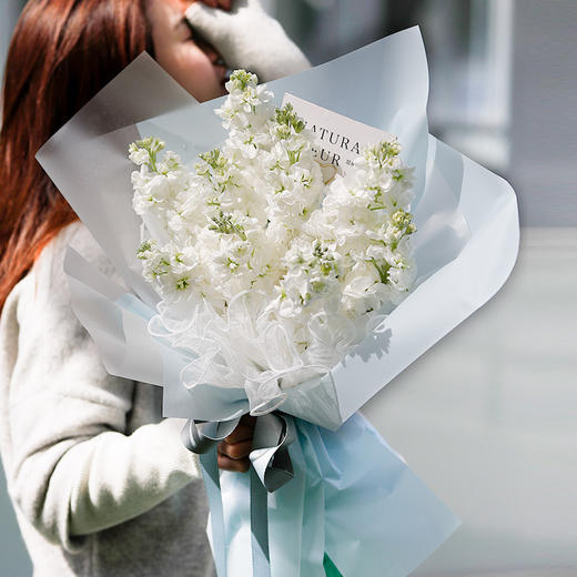 紫罗兰ins花束清新高雅送女朋友老婆妈妈老师闺蜜朋友生日38女神节妇女节520告白表白送花 商品图5