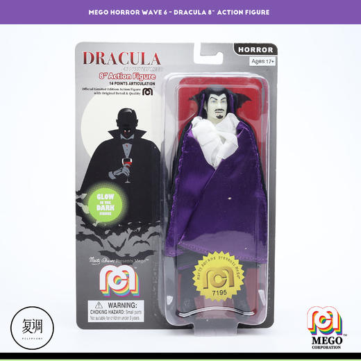 现货 Mego 德古拉 Dracula 吸血鬼 夜光版 8英寸 挂卡 商品图4