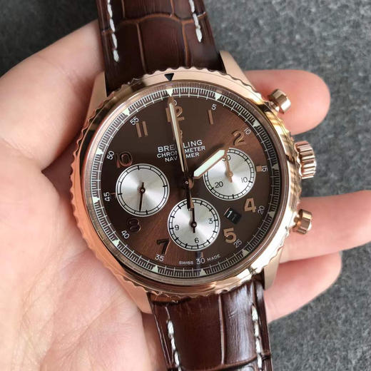🆕超霸气BL百年灵飞行员8系列出货 承载7750机芯 316钢 精钢和玫瑰金可以选择！！达摩非常到位 美轮美奂 美不胜收 ！！搭配专柜正品一致的904不锈钢，材质 跟原装一样 。 商品图5