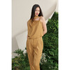 【菲丽西塔】古铜黄斜肩系领不规则编织吊带上衣/00178 商品缩略图1