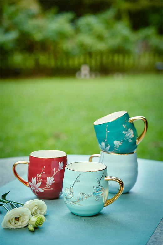 行云玉兰花珐琅彩单杯 商品图0