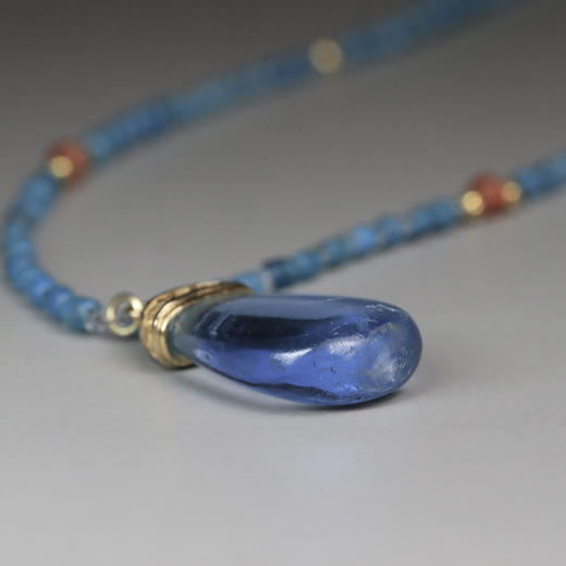 中古琉璃坠“听涛”项链 商品图3
