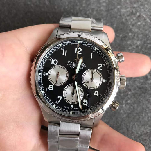 🆕超霸气BL百年灵飞行员8系列出货 承载7750机芯 316钢 精钢和玫瑰金可以选择！！达摩非常到位 美轮美奂 美不胜收 ！！搭配专柜正品一致的904不锈钢，材质 跟原装一样 。 商品图0