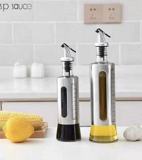 8F  IRIS爱丽思不锈钢防漏玻璃油壶