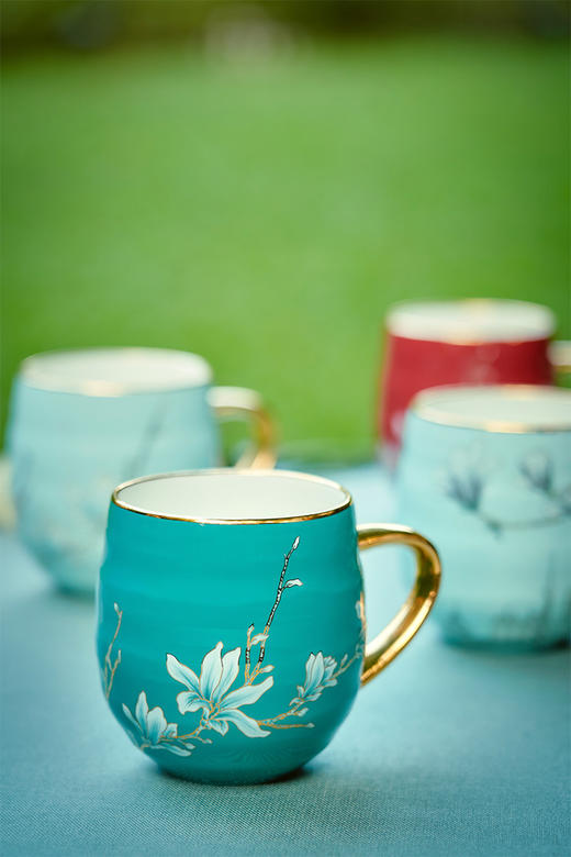 行云玉兰花珐琅彩单杯 商品图1