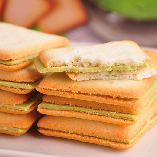 解忧杂货铺猫舌饼干15片装冲绳盐口味135g/抹茶口味140g/白巧克力味140g 可咸可甜浓厚夹心 059717/059713/059724 商品图2