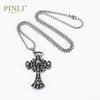 PINLI品立夏季新款配饰骷髅吊坠项链饰品男不锈钢首饰D203128966 商品缩略图4