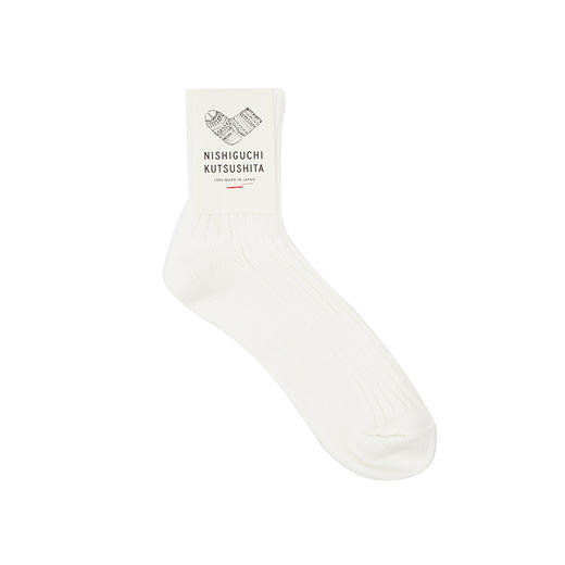 NISHIGUCHI Socks 日本70年制袜品牌 NK亚麻螺纹男女袜 短袜 商品图3