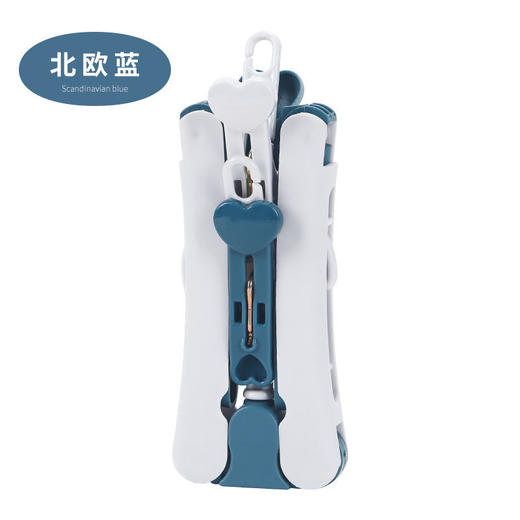 便携折叠挂衣架 居家日用旅行出差阳台晾挂晒收纳整理多功能衣撑 商品图3