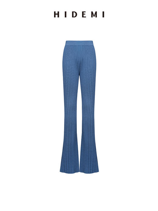 HIDEMI 纸片人超显瘦针织套装 高领背心/喇叭裤 商品图7