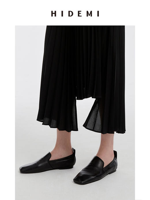 HIDEMI 新款方头小羊皮平底鞋 商品图9