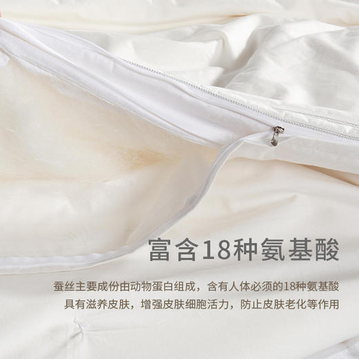 【蚕长丝填充】嘉莉娅夏季轻薄蚕丝被 甄选上茧 丝长可达1500米 柔软亲肤 亲肤透气 商品图2