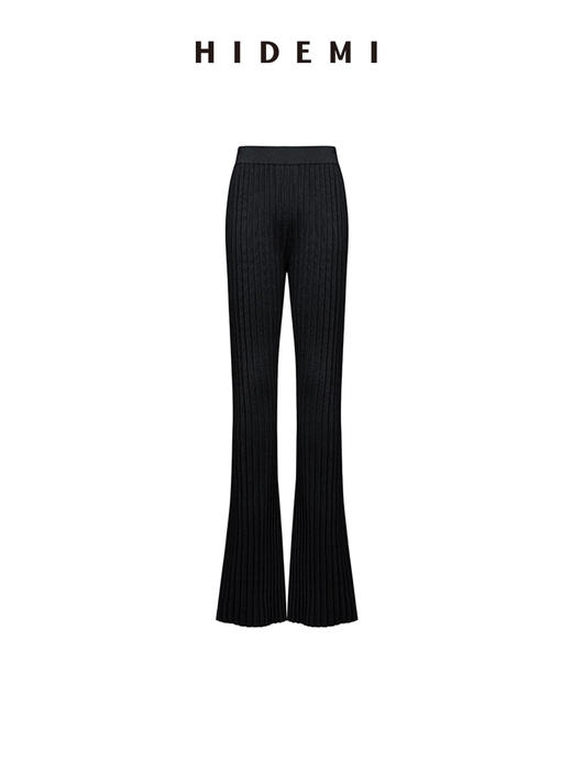 HIDEMI 纸片人超显瘦针织套装 高领背心/喇叭裤 商品图8