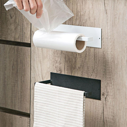 创意壁挂纸巾架 免打孔浴室厨房置物架用纸架纸巾卷纸筒居家日用 商品图3