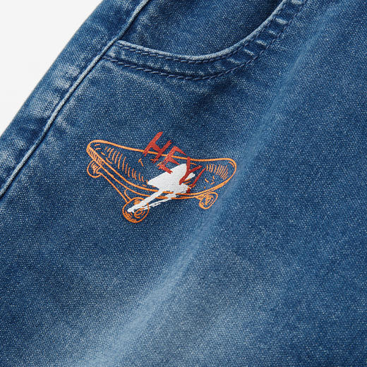 【水洗牛仔短裤】童装牛仔短裤裤男童2021夏季新款五分中裤 商品图4