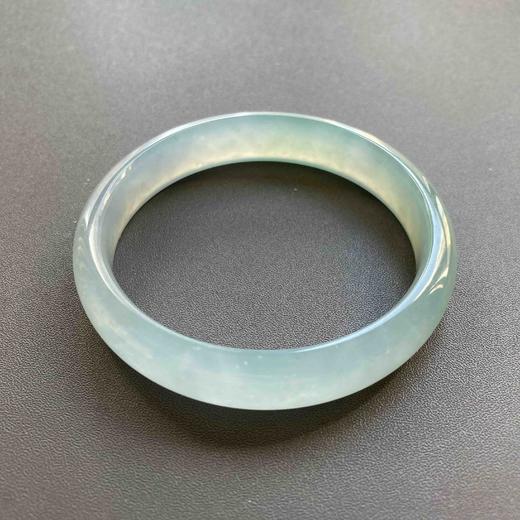 冰种淡晴水飘花翡翠手镯58 商品图4