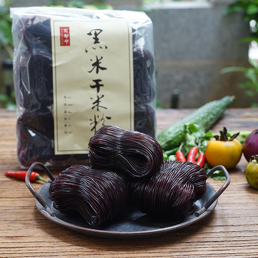 菜帮子黑米干米粉口感爽滑柔软又劲道