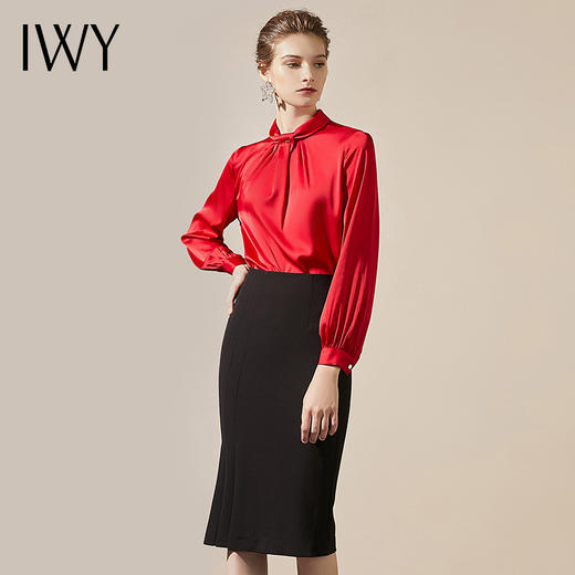 IWY/西装衬衫裙正装轻熟霸气修身高端女款时装款上班职业女装显高203100B1+193078S2 商品图1