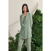 【雨久】海松绿真丝丝绒慵懒宽松单扣西装外套/00187 商品缩略图1