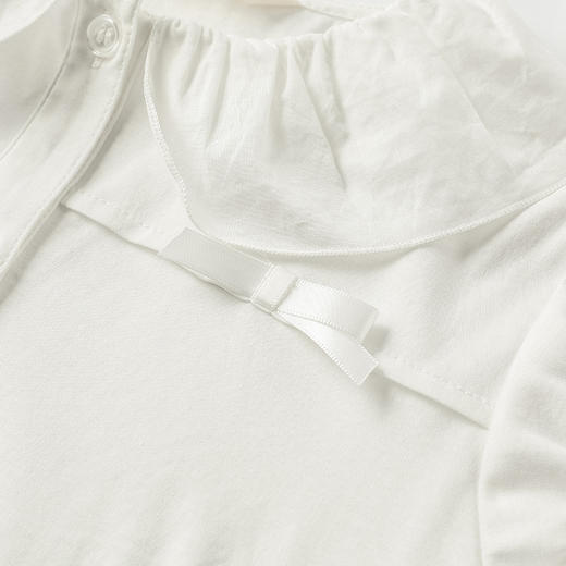 【纯棉短袖衬衫】童装短袖衬衫女童2021夏季新款白色纯棉衬衣 商品图6