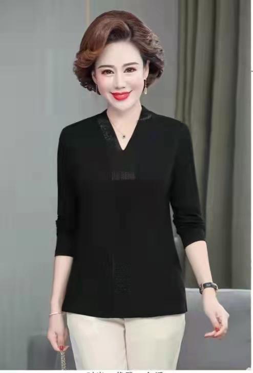 瑞羽品牌3476款v领丝绒上衣 商品图0