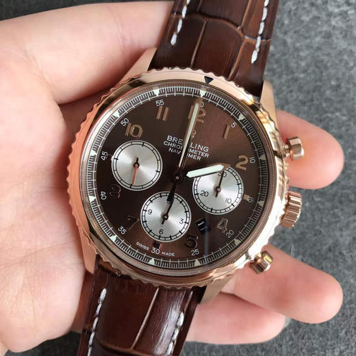 🆕超霸气BL百年灵飞行员8系列出货 承载7750机芯 316钢 精钢和玫瑰金可以选择！！达摩非常到位 美轮美奂 美不胜收 ！！搭配专柜正品一致的904不锈钢，材质 跟原装一样 。 商品图8