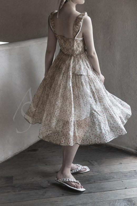 BY FAR 白色GITA花边带拖鞋 商品图2