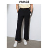 VIMAGE纬漫纪通勤职业显瘦直筒长裤女裤VA2105103 商品缩略图0